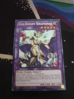 Yu-Gi-Oh Card - SHVA-EN048 - Gem-Knight Seraphinite (secret rare holo) - Image 1