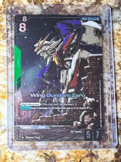Gundam Card Game Wing Gundam Zero (LR+) GD01-024 New Type Rising (GD01) - Image 1