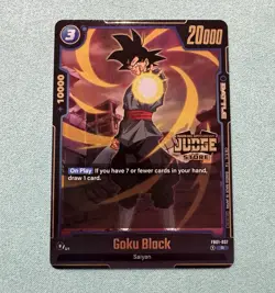 Goku Black Judge Store FB01-037 R Foil Dragon Ball Super Card Game Fusion World - Image 1