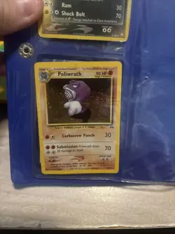2001 Pokemon Neo Discovery Poliwrath trading card, card #9 from the set - Image 1