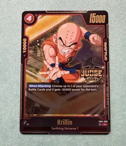 Krillin Judge Store FB01-008 R Foil Dragon Ball Super Card Game Fusion World - Image 1
