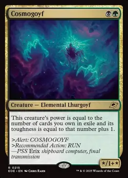 MTG Edge of Eternities R Cosmogoyf #0215 - Image 1