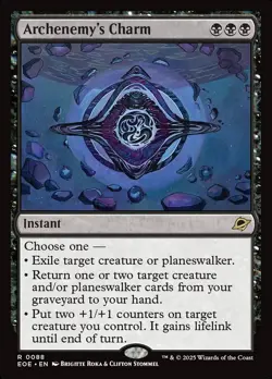 MTG Edge of Eternities R Archenemy's Charm #0088 - Image 1