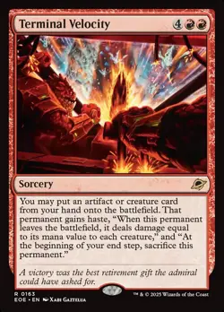 MTG Edge of Eternities R Terminal Velocity #0163 - Image 1