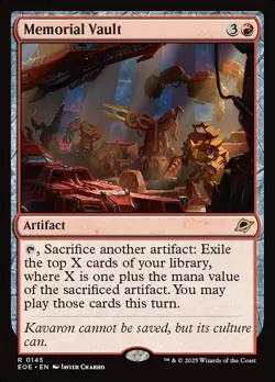 MTG Edge of Eternities R Memorial Vault #0145 - Image 1