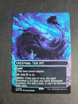 Creeping Tar Pit (Borderless) Rare MTG Edge of Eternities Stellar Sights - Image 1