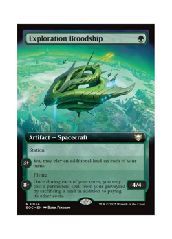 Magic the Gathering MTG EOC Exploration Broodship 34 Regular Near Mint - Image 1