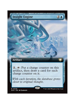 Magic the Gathering MTG EOC Insight Engine 26 Regular Near Mint - Image 1