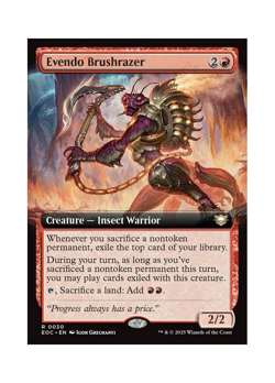 Magic the Gathering MTG EOC Evendo Brushrazer 30 Regular Near Mint - Image 1