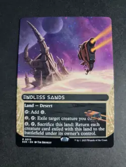 Endless Sands (Borderless) Rare MTG Edge of Eternities Stellar Sights - Image 1