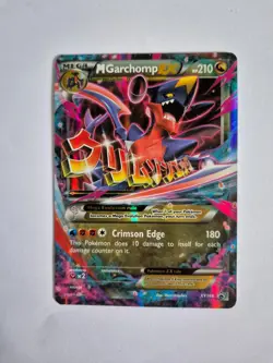 Pokemon XY (Mega) M Garchomp EX Black star promo XY168 Holo Rare - Near Mint - Image 1
