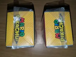 Luigi Pikachu and Mario Pikachu Deck Box Official Pokemon Centre 2016 Sealed - Image 4
