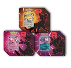 (PRE-ORDER) Pokemon Team Rocket Tin Set of 3 - Image 1