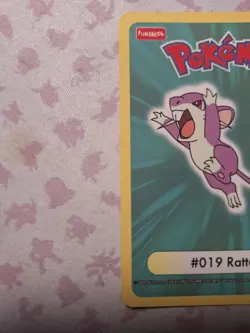 Pokemon Funskool 2004 - Rattata Who am IU Holo NM clean Pack Fresh - Image 5