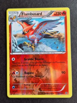 Flambusard REVERSE 15/108 XY Ciel Rugissant Carte Pokemon Francais - Image 1
