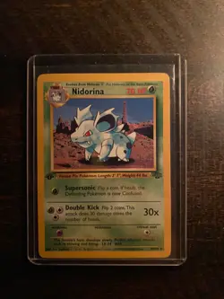 1999 Pokemon Jungle Set 1st Edition Nidorina #40 GEM MINT - Image 1