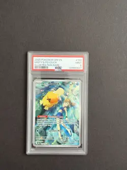 2025 POKEMON DRI EN-DESTINED RIVALS ILLUSTRATION RARE #193 MISTY'S PSYDUCK PSA 9 - Image 1