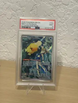 2025 POKEMON DRI EN-DESTINED RIVALS ILLUSTRATION RARE #193 MISTY'S PSYDUCK PSA 9 - Image 2