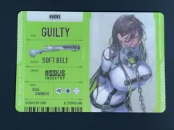 Guilty Goddess of Victory NIKKE Metallic Pass Collection Card 2739615404 - Image 3