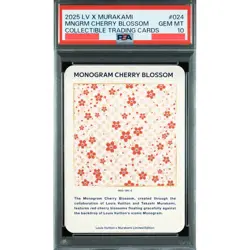 PSA 10 GEM MINT Louis Vuitton x Murakami Cherry Blossom Monogram Card 2025 #024 - Image 1