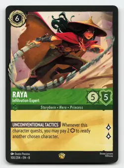 Raya Infiltration Expert 100/204 Reign of Jafar Lorcana Card - Image 1