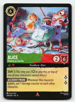 Alice 127/204 Common Reign of Jafar Lorcana Card - Image 1