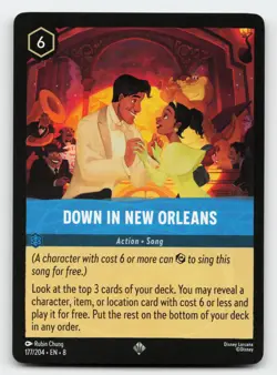 Down in New Orleans 177/204 Super Rare Reign of Jafar Lorcana Card - Image 1