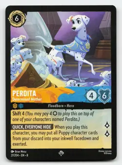 Perdita 27/204 Super Rare Reign of Jafar Lorcana Card - Image 1
