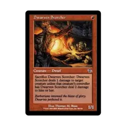 WOTC MtG Judgment Dwarven Scorcher (C) (Foil) EX - Image 1