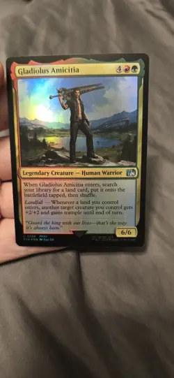 NM Foil Gladiolus Amicitia (MTG Final Fantasy, Red Green Uncommon) - Image 2