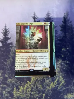 🎉 NFC - Rajiv, Legion’s Edge - Foil MTG Miscut Error - Non-factory Cut - Image 1