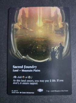 Sacred Foundry (Galaxy Foil) Rare MTG Edge of Eternities - Image 1