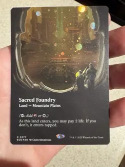 Sacred Foundry (Galaxy Foil) Rare MTG Edge of Eternities - Image 1