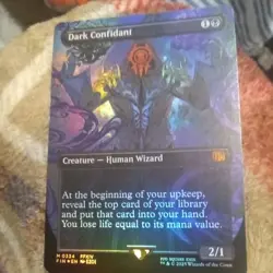 Dark Confidant foil Borderless Final Fantasy Magic the Gathering MTG - Image 1
