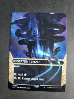 Deserted Temple (Borderless) Mythic MTG Edge of Eternities Stellar Sights - Image 1