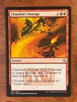 Chandra's Outrage MTG Magic the Gathering Card LP Lightly Played A25 - Image 1