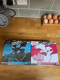 Pokemon TCG Black Bolt and White Flare Elite Trainer Box ETB SEALED - Image 2