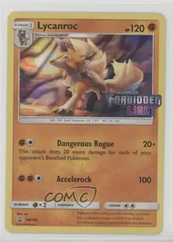 Lycanroc (Forbidden Light Stamp) Pokemon Sun & Moon Black Star Promo #SM118 5jq - Image 1