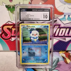 CGC 10 Oshawott 27/114 Cross Holo Pokemon League - Black & White - Pokemon TCG - Image 1