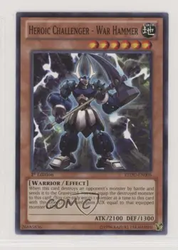 Heroic Challenger - War Hammer 1st Ed. YuGiOh Return of the Duelist 4y7 - Image 1