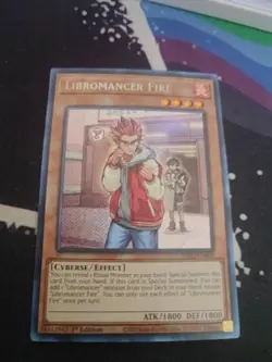 Yugioh - Libromancer Fire (Secret Rare) (1st Edition) - DIFO-EN000 (P) - Image 1