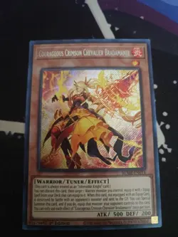 Yugioh Courageous Crimson Chevalier Bradamante BLMR-EN014 Secert Rare 1st Ed NM - Image 1