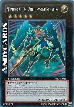 NUMERO C102: ARCIDEMONE SERAFINO • Super R • PRIO IT044 • 1Ed • Yugioh ANDYCARDS - Image 1
