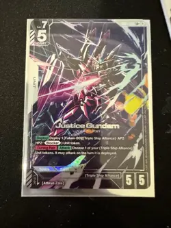 Gundam Card Game Newtype Rising Justice Gundam GD01-066 L Holo Foil x1 - Image 1