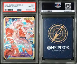 PSA 10 Monkey D Luffy OP05-119 SEC Awakening Of The New Era One Piece Card JPN - Image 3