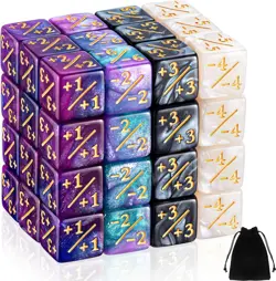 48 Pcs Magic Life Counter Dice Set for MTG - Trendy Buff Tokens & Storage Bags - Image 3