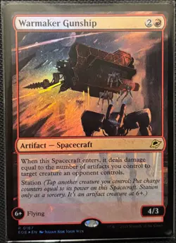 MTG Edge Of Eternities Warmaker Gunship Foil (Rare) - Image 1