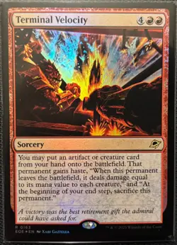 MTG Edge Of Eternities Terminal Velocity Foil (Rare) - Image 1