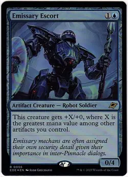 MTG Edge Of Eternities Emissary Escort Foil (Rare) - Image 2