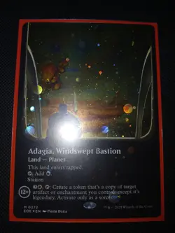 MTG edge of eternities borderless adagia windswept bastion galaxy foil - Image 1